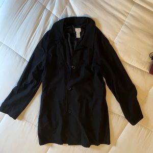 Mid season long blazer coat